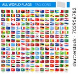 tag flag icons   all world... | Shutterstock .eps vector #702956782