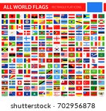 flat flag icons   all world... | Shutterstock .eps vector #702956878