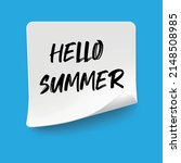 hello summer   inscription of... | Shutterstock .eps vector #2148508985