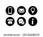 website icon set. communication ... | Shutterstock .eps vector #1813668025