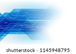 abstract blue technology... | Shutterstock .eps vector #1145948795