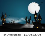 castle halloween banner... | Shutterstock .eps vector #1170562705