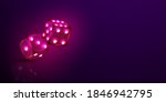 dice casino chips flying... | Shutterstock .eps vector #1846942795