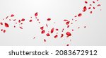 red rose petals will fall on... | Shutterstock .eps vector #2083672912