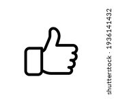 thumbs up vector icon  like... | Shutterstock .eps vector #1936141432