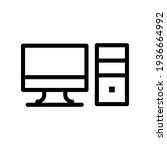 home desktop computer personal... | Shutterstock .eps vector #1936664992