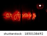 Red neon sign lust for life