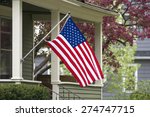 An American Flag Out In The...