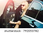 pretty-young-girl-on-red-car image - Free stock photo - Public Domain photo - CC0 Images