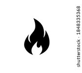 fire flame icon symbol vector... | Shutterstock .eps vector #1848335368