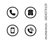 phone set icon symbol vector on ... | Shutterstock .eps vector #1824273125