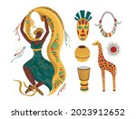 collection of african... | Shutterstock .eps vector #2023912652