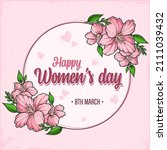 happy international women's day ... | Shutterstock .eps vector #2111039432