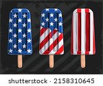 popsicles ice cream with usa... | Shutterstock .eps vector #2158310645