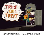 happy halloween poster  trick... | Shutterstock .eps vector #2059664435