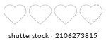 heart icon.red heart shape... | Shutterstock .eps vector #2106273815
