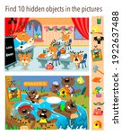 find 10 hidden objects in the... | Shutterstock .eps vector #1922637488