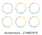 vector circle arrows for... | Shutterstock .eps vector #274887875