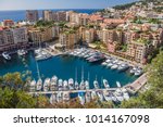 Panoramic view of Port de Fontvieille in Monaco