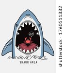 hand drawn vector shark... | Shutterstock .eps vector #1760511332