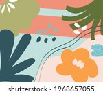 abstract floral art vector... | Shutterstock .eps vector #1968657055