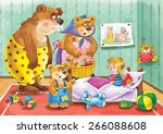 the three bears. a russian... | Shutterstock . vector #266088608