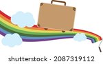 illustration of a travel bag... | Shutterstock .eps vector #2087319112