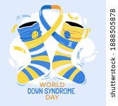 world down syndrome day concept ... | Shutterstock .eps vector #1888505878