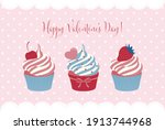 Vector Background With Cupcakes ...