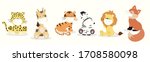 cute animal object collection... | Shutterstock .eps vector #1708580098