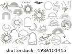 collection of line design with... | Shutterstock .eps vector #1936101415