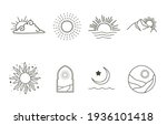 collection of line design with... | Shutterstock .eps vector #1936101418