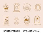 collection of line design with... | Shutterstock .eps vector #1962859912