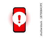 alert message mobile... | Shutterstock .eps vector #1870084195