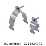 Small photo of steel clamp strut type zinc plated