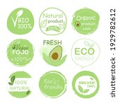 bio  organic  vegan  fresh food ... | Shutterstock .eps vector #1929782612