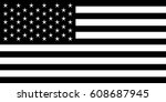 american flag  usa vector | Shutterstock .eps vector #608687945