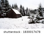 forester's hut between the snow ... | Shutterstock . vector #1830017678