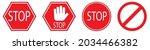 Stop Sign Flat Design. Vector