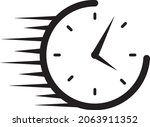 fast delivery icon with timer.... | Shutterstock .eps vector #2063911352