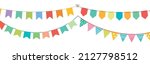 vector set of decorative party... | Shutterstock .eps vector #2127798512