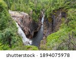 Ouimet Canyon provincial park, in the area of Thunder Bay, in Ontario, Canada. 