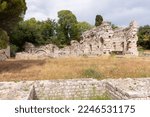 Small photo of Antic ruins of the Roman Baths of Cimiez (Nice, Alpes-Maritimes, Provence-Alpes-Cote-dâ€™Azur, France)