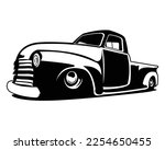 truck 3100. vector isolated. Best for badge, emblem, icon, sticker design, trucking industry. available eps 10.