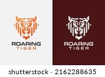roaring tiger logo design.... | Shutterstock .eps vector #2162288635