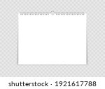 mock up realistic wall calendar ... | Shutterstock .eps vector #1921617788