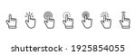 hand pointer icons. pointer... | Shutterstock .eps vector #1925854055