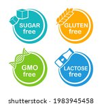 allergen free label set. sugar  ... | Shutterstock .eps vector #1983945458