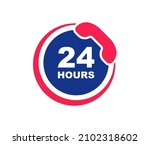 24 7 service. 24 7 open ... | Shutterstock .eps vector #2102318602
