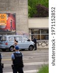 Small photo of Policemen and policewomen preparing police operation at City of Zurich